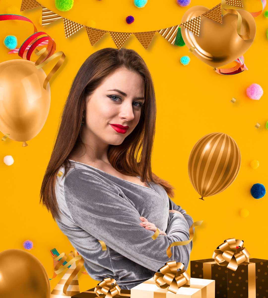 Birthday banner with balloons🎈🎈